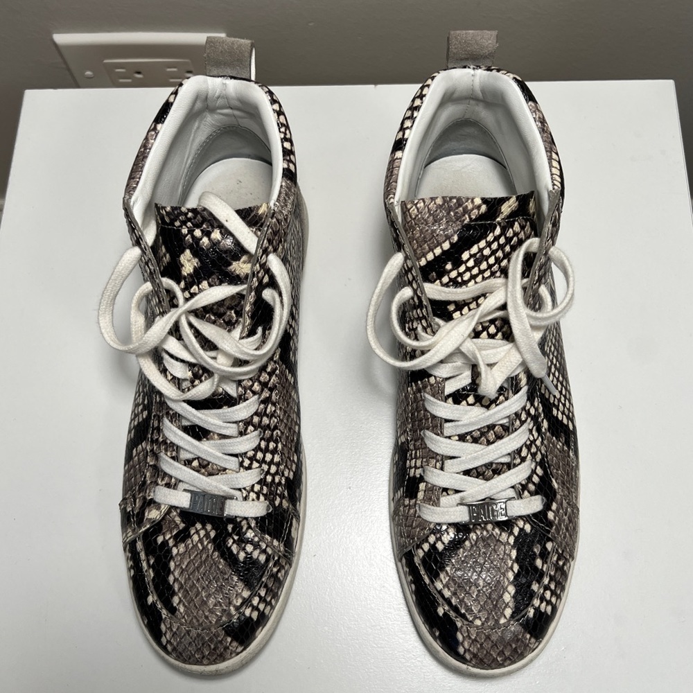 Paige Animal Print Ankle High Sneakers in Size 8.5 - Picture 3 of 11